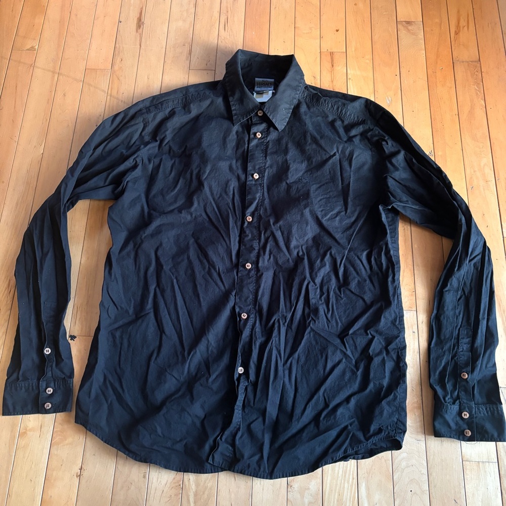 Versace Jeans Couture Black Dress Shirt size 3XL